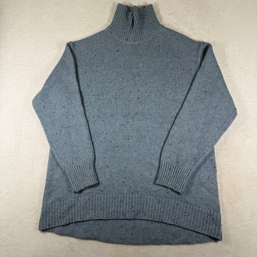 Uniqlo C Clare Waight Keller Blue Speckled Turtleneck Sweater Mens M 461094